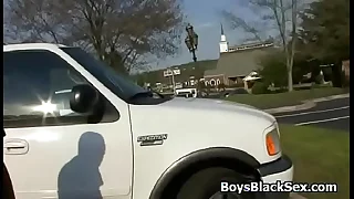 White Despondent Teen Gay Old bean Enjoy Big Black Weasel words Deep In His Niggardly Ass 15