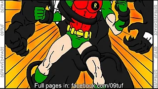 VENOM VS ROBIN HOMO-EROTIC COMIC&lpar;PREVIEW&rpar;